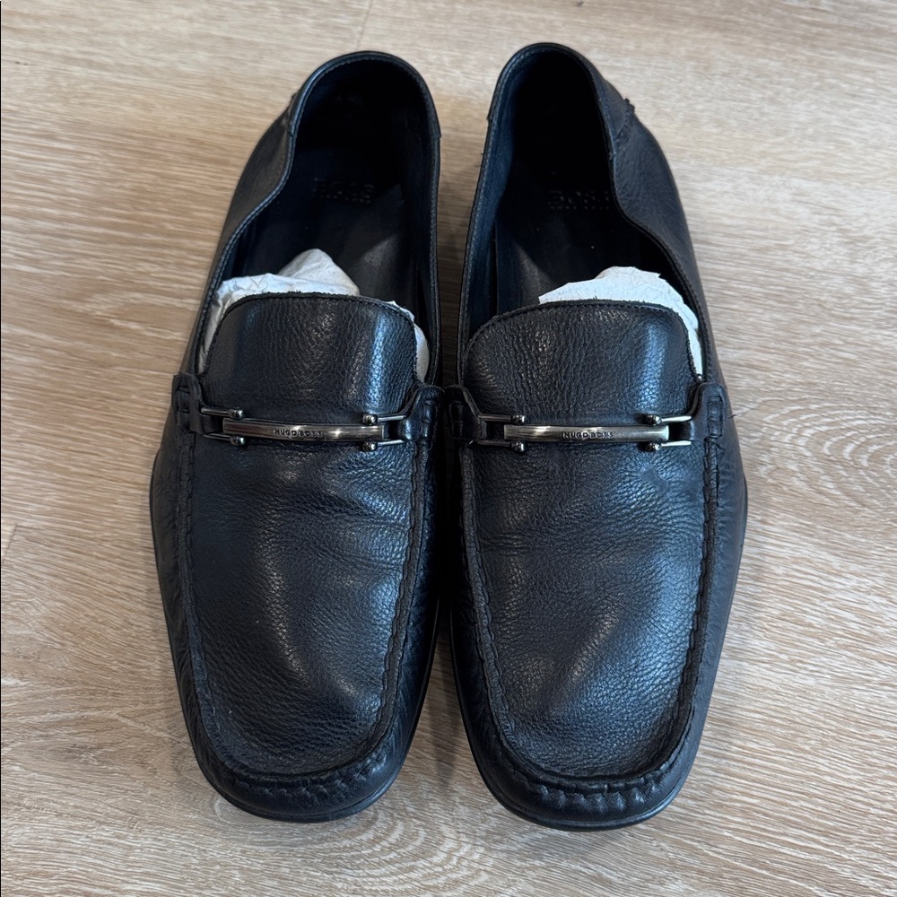 Hugo Boss Men’s Shoes Black Loafer’s